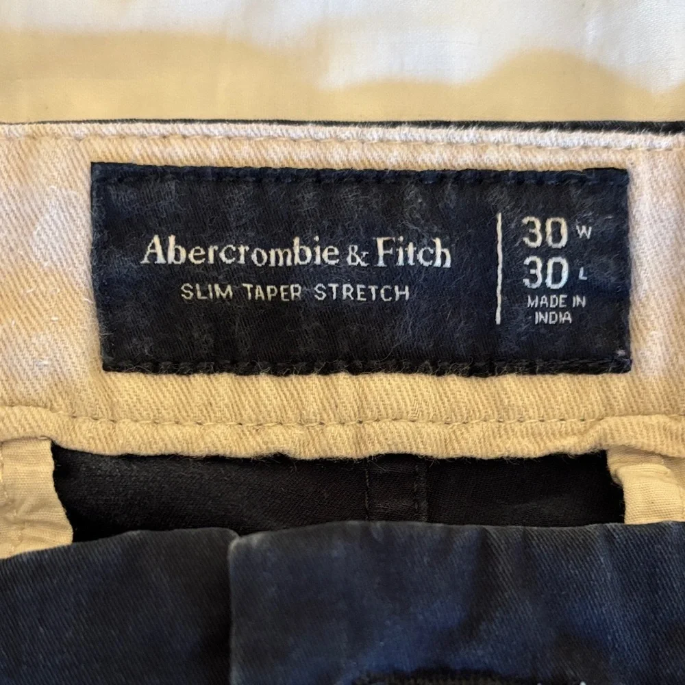 Abercrombie & Fitch Navy Slim Taper Pants - Picture 2 of 2
